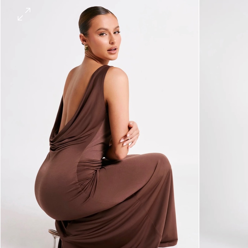 Brown Meshki Gown